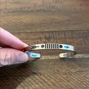 Jeep Silver Color Adjustable Bracelet